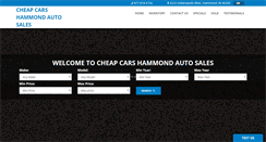 Desktop Screenshot of cheapcarshammond.com